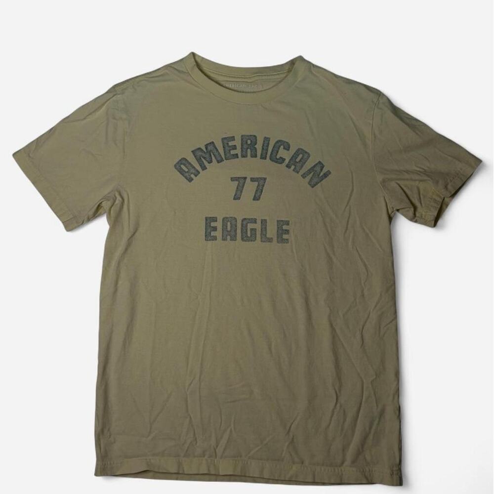 American Eagle Outfitters Yellow Graphic Tee - Size S